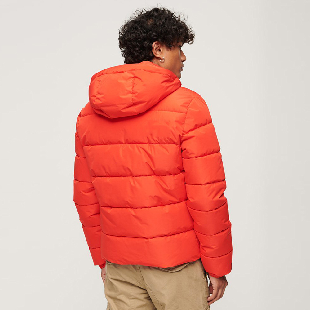 Hooded Sports Puffer Jacket